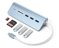 Satechi Aluminium - hub USB-C (czytnik kart micro/SD, 3x USB-A) - 1358242 - zdjęcie 4